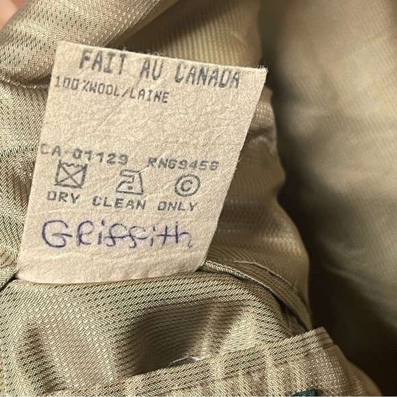 Vintage TINO Pure Virgin Wool Blazer Made in Canada Gold Crest Buttons Men’s 44R - Picture 12 of 12